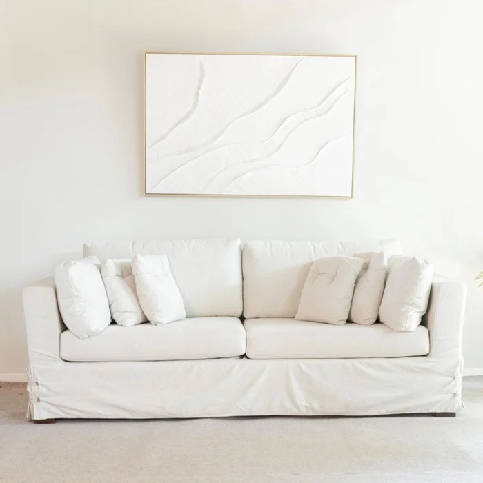 Sofá Livorno - 2 cuerpos en Blanco - Sillones y sofás, Uruguay | Fábrica Italiana, vista 2