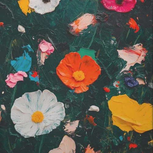 Flores Pintadas en Multicolor - Láminas, Uruguay | Mara Estudio