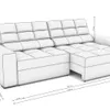 SOFA DELUXE 2.70CM RETRACTIL RECLINABLE 6 POSICIONES - Sillones y sofás, Uruguay | Balton, vista 5 de 15