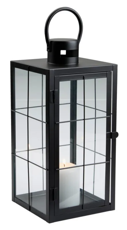 Farol VILLADS W16xL16xH36cm negro en Negro - Velas y Portavelas, Uruguay | JYSK