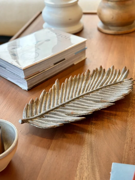 Centro de mesa Pluma en Gris - Decoración, Uruguay | Martinika Deco