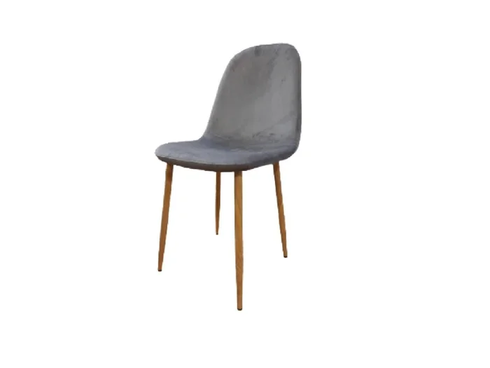 Silla LYNA en Tela - Gris Velvet en Gris - Sillas, Uruguay | Finkel, vista 2