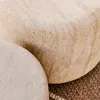 Mesa auxiliar Drasi de cemento con acabado efecto travertino - Ø46 cm - Mesas de arrimo, Uruguay | Kavehome, vista 4 de 8