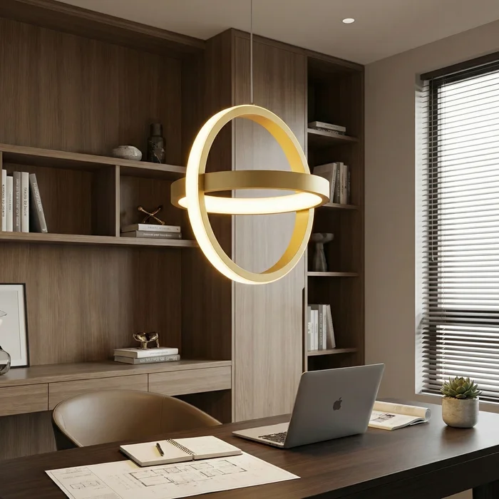 Lámpara colgante Orbital Gold en Dorado - Lámparas colgantes, Uruguay | La Perla, vista 4