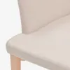 Silla Croft de chenilla y patas de madera maciza de fresno - beige en Beige - Sillas, Uruguay | Kavehome, vista 5 de 10