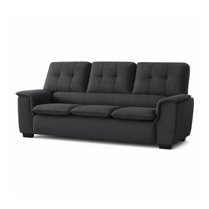 Sillon Sofa Living 3 Cuerpos Tapizado En Tela Alta Calidad en Gris, Uruguay | Soy Hogar