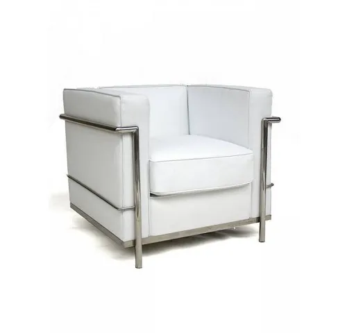 Poltrona le corbusier en Blanco - Butacas, banquetas y puffs, Uruguay | New York Home