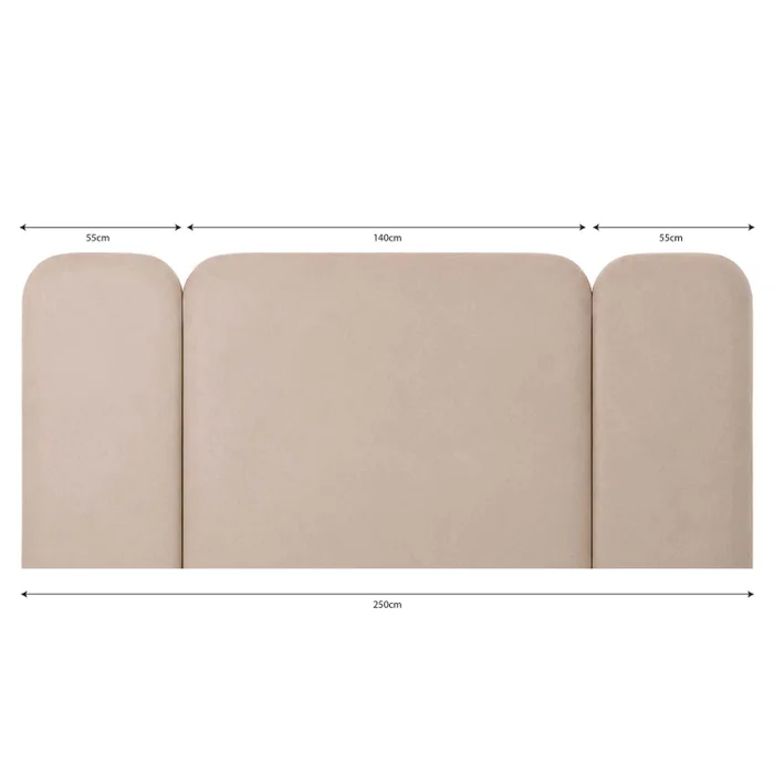 Respaldo Harmony - 250x120cm en Beige - Respaldos de cama, Uruguay | Walnut, vista 2