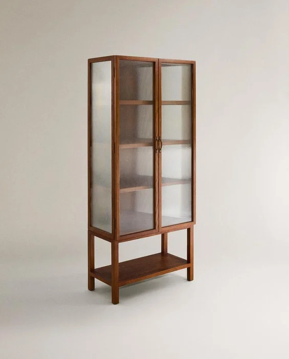 VITRINA MADERA FRESNO PUERTAS VIDRIO en Marrón - Aparadores y recibidores, Uruguay | Zara Home, vista 4