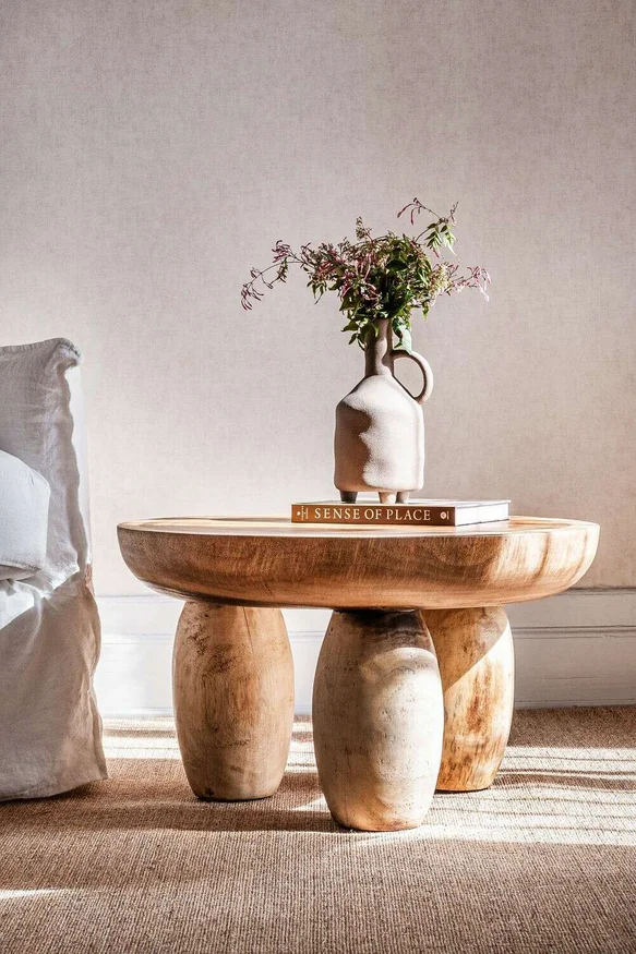 MESA MALLORCA - SUAR - DIAMETRO 70 CMS en Madera natural - Mesas de living, Uruguay | La Iberica, vista 2