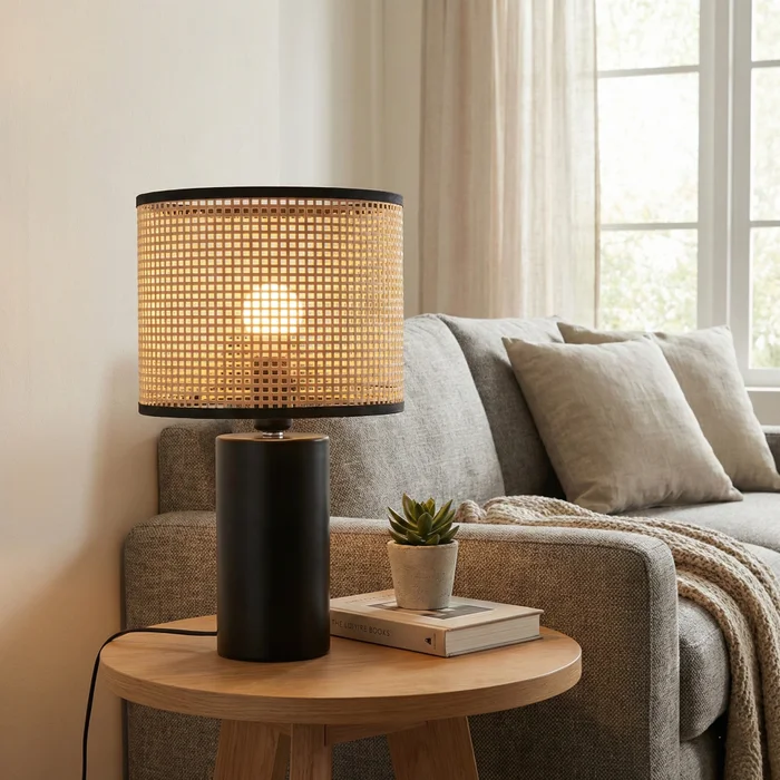 Nativo Cylinder Rattan - Lámparas de mesa, Uruguay | La Perla, vista 2