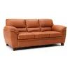 SOFA 3 CUERPOS - MODELO ALIAS - TAPIZADO EN CUERO - COLOR MARRON CLARO en Marrón - Sillones y sofás, Uruguay | Champagne Home, vista 1 de 5