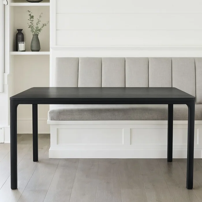 MESA DE COMEDOR HOME MADE MARRÓN en Negro - Mesas de comedor, Uruguay | Viasono