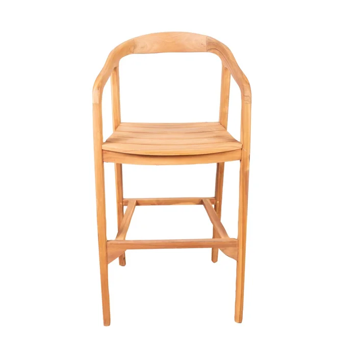 Silla Bar Ext Madera Natural-beige Funny en Madera natural - Muebles para el exterior, Uruguay | Divino, vista 4