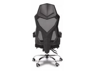 Silla de escritorio base cromada SD-884 negra en Negro - Sillas de escritorio, Uruguay | Quesal, vista 3