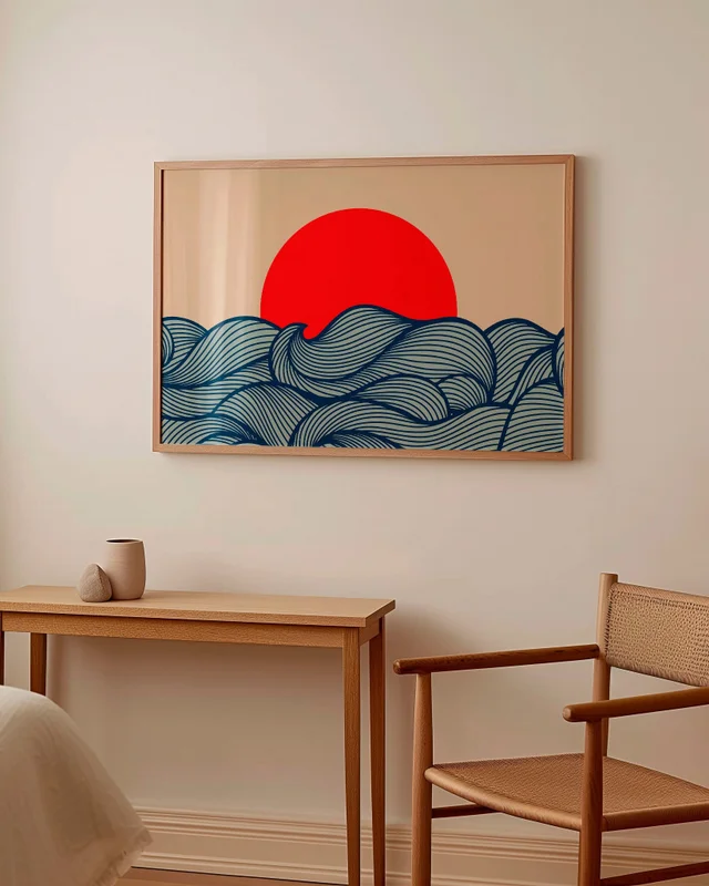 Japanese Sunset en Multicolor - Láminas, Uruguay | La Cuadrería, vista 4