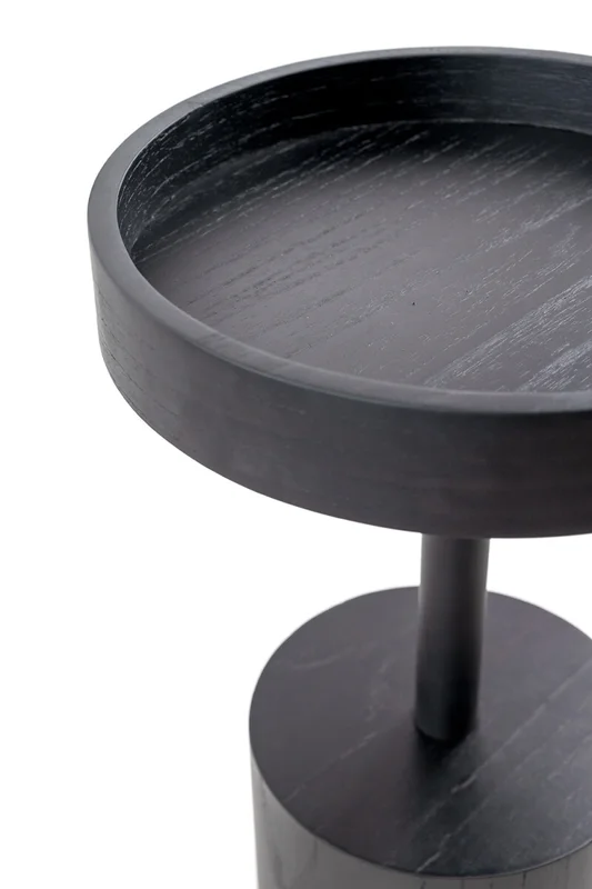 MESA LATERAL STAR M CINAMOMO NEGRA 35X35X55H CM, Uruguay | Vinibel, vista 3
