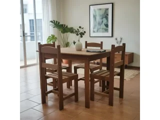 Juego Comedor 4 sillas Madera Maciza New Brasil - Mesas de comedor, Uruguay | Quesal, vista 4
