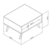 Mesa De Living Linea Retro Mesa Ratona Comedor Rt3020 - Mesas de arrimo, Uruguay | Muebles Express, vista 2 de 3