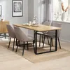 Mesa de comedor AABENRAA 90x160 color roble en Roble/negro - Mesas de comedor, Uruguay | JYSK, vista 3 de 5