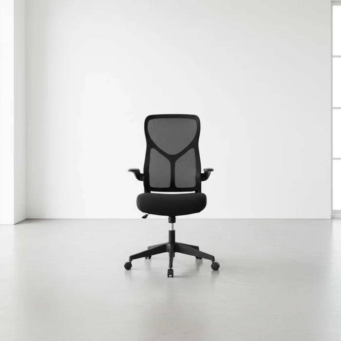 Silla De Oficina Malla-y-metal Negro 3699f en Negro - Escritorios y sillas de escritorio, Uruguay | Divino