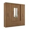Ropero Placares Napoles 8 Puertas 9 Estantes Con Espejo Jatoba en Jatoba - Mesas de living, Uruguay | Soy Hogar, vista 2 de 4
