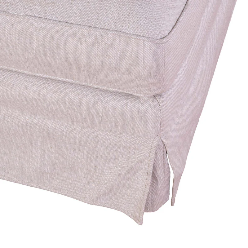 Puff Tela-y-madera Natural-beige Charlie Natural en Madera natural - Sillones y sofás, Uruguay | Divino, vista 5