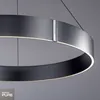 Colgante led anillo motorizado 44w 70cm a control remoto con varias funciones, gris grafito en Gris - Lámparas colgantes, Uruguay | Iluminica, vista 5 de 5