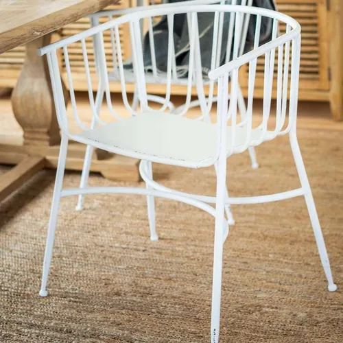 BUTACA / SILLA DE METAL WHITE en Blanco - Sillas, Uruguay | La Iberica