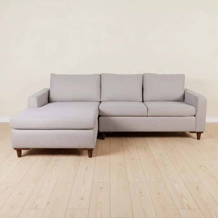 Sofá C/chaise Más De 4 Cuerpos Tela Natural-beige Napoli Beige en Beige - Sillones y sofás, Uruguay | Divino