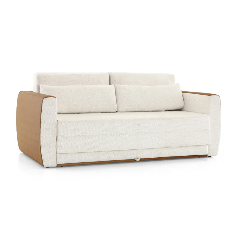 SOFA CAMA 1 PLAZA Y 1/2 - PARILLA EXTENSIBLE en Beige - Sillones y sofás, Uruguay | Champagne Home