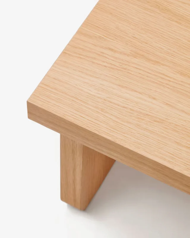 Mesa de centro Oaq de chapa de roble con acabado natural - 89 x 62 cm en Madera natural - Mesas de living, Uruguay | Kavehome, vista 6