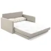 SOFA CAMA 1.46 MTS - PARRILLA EXTENSIBLE - TELA BEIGE - ALMOHADONES PEQUEÑOS EN TELA CLARA en Beige - Sillones y sofás, Uruguay | Champagne Home, vista 4 de 4