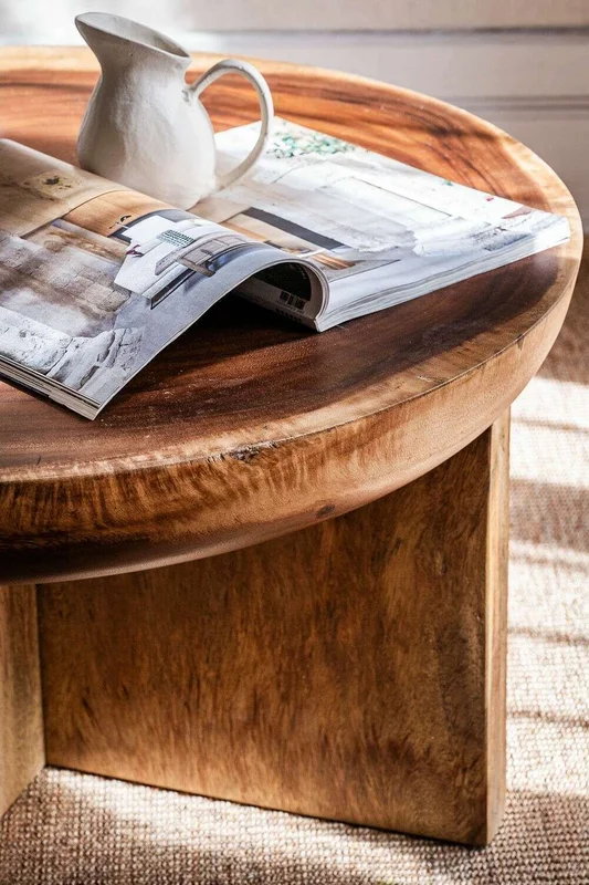 MESA MEDITERRANEO - SUAR - DIAMETRO 75 CMS en Madera natural - Mesas de living, Uruguay | La Iberica, vista 6
