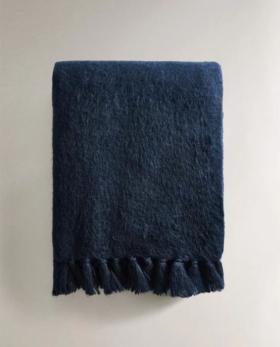 MANTA LANA en Azul - Textiles, Uruguay | Zara Home, vista 5