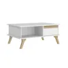 Mesa Ratona Combinada Madera Blanco/Miel - Mesas de living, Uruguay | Que Sal Muebleria, vista 5 de 5