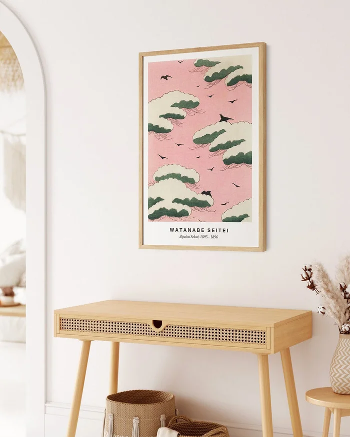 Watanabe Seitei - Pink Sky en Rosa - Láminas, Uruguay | La Cuadrería, vista 2