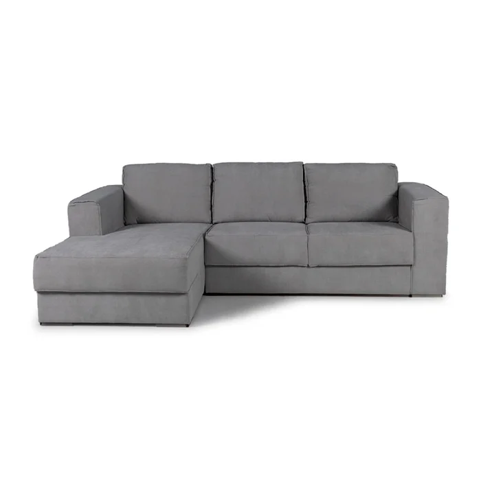 Rinconera Olimpus - Tela Microfibra - Chaise izquierdo - Kruger 06-155 (Ceniza) en Gris - Sillones y sofás, Uruguay | NYR, vista 2
