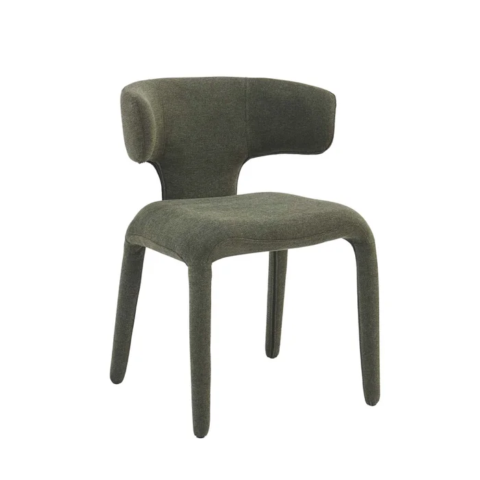 Silla De Comedor Metal-y-tela Verde Beatriz en Verde - Sillas, Uruguay | Divino, vista 2