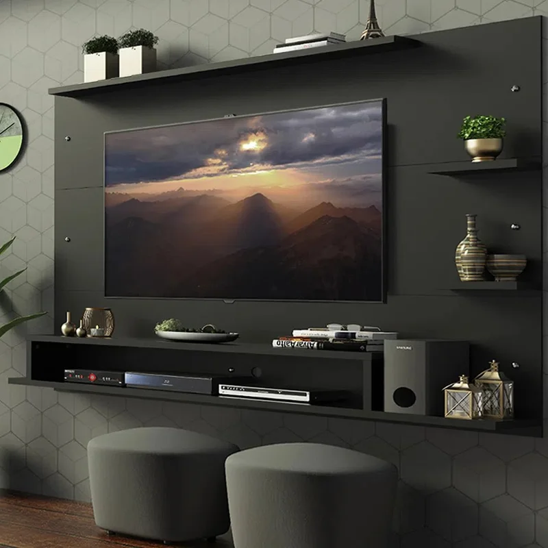 Panel TV con estante hasta 60 Pulgadas en Blanco - Muebles para TV, Uruguay | Balton, vista 15