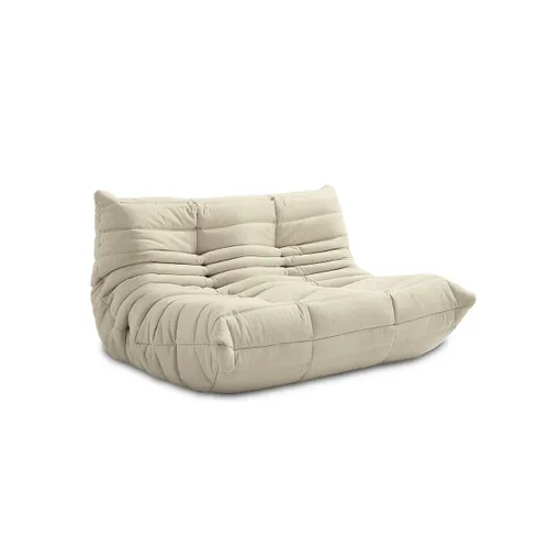 Sofá Togo Doble - Beige en Beige - Butacas, banquetas y puffs, Uruguay | Samic