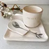Kit desayuno con vaso de cerámica, apoya cucharas, plato y cucharita - Decoración, Uruguay | Dreams On Time, vista 5 de 46