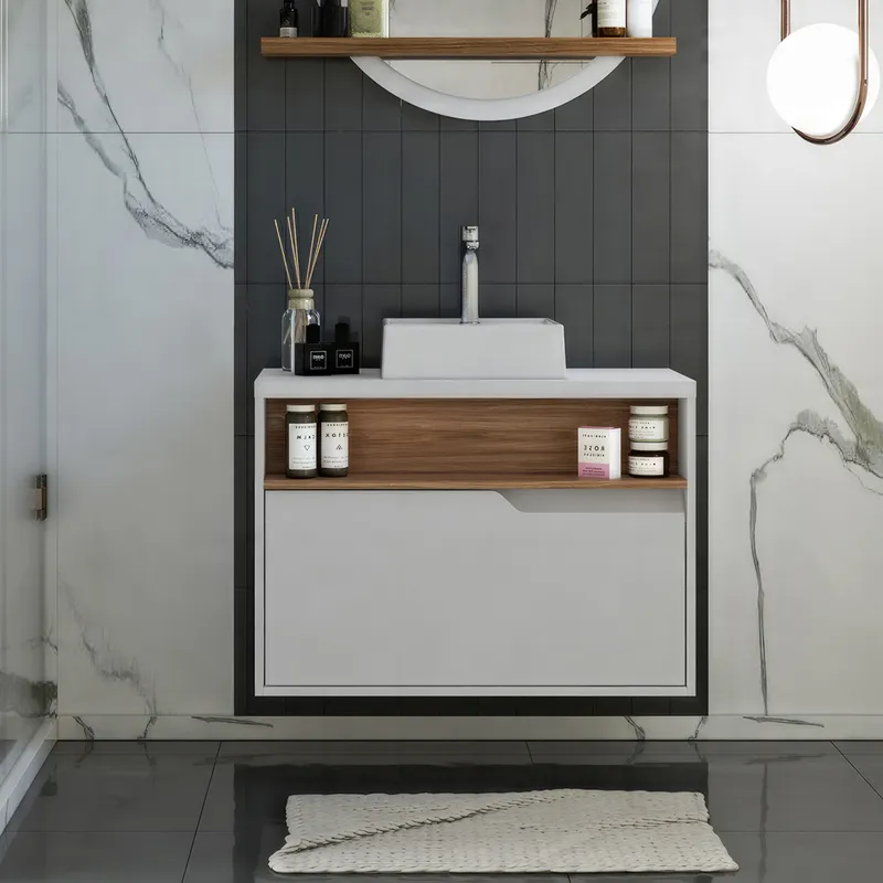 Mueble para Baño Jasper en Blanco - Muebles, Uruguay | RM Muebles y Deco