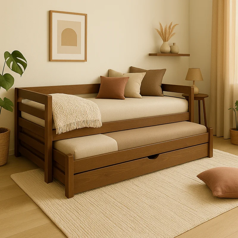Cama Dalta en Madera natural - Dormitorio, Uruguay | Tree House Deco, vista 10