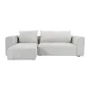 SOFA CORSO CHAISE IZQ 266X105X80CM (2PIEZAS) TELA GRIS CLARO - Sillones y sofás, Uruguay | Vinibel, vista 1 de 4