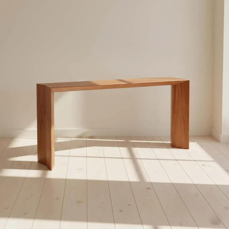 Consola Madera Marron Orla Castaño en Marrón - Mesas de living, Uruguay | Divino