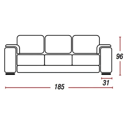 CÓRDOBA 3 CUERPOS en Marrón - Sillones y sofás, Uruguay | Palermo Casa Deco, vista 2