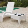 Mesa De Jardín Auxiliar Modelo Alaska Color Blanco - Muebles para el exterior, Uruguay | Castro, vista 3 de 3