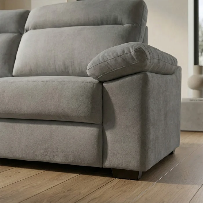 Sofá Owen - Tela Microfibra - 3 cuerpos - 12073 (Greige) en Beige - Sillones y sofás, Uruguay | NYR, vista 3