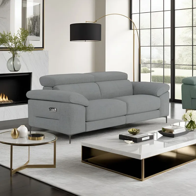 SOFÁ ELECTRICO TECH GRIS 3 CUERPOS - Sillones y sofás, Uruguay | Viasono